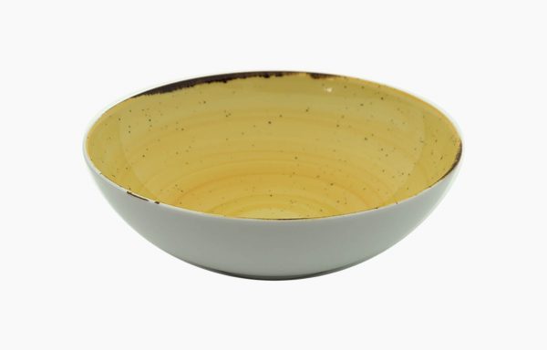 PRATO FUNDO COUPE 18CM RUSTICO AMARELO I